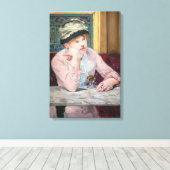 Edouard Manet - Pruimenbrandewijn Canvas Afdruk (Insitu (Houten vloer))