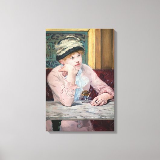Edouard Manet - Pruimenbrandewijn Canvas Afdruk (Voorkant)