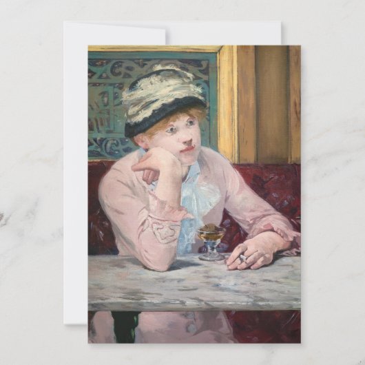 Edouard Manet - Pruimenbrandewijn Kaart (Voorkant)