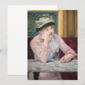 Edouard Manet - Pruimenbrandewijn Kaart (Voorkant / Achterkant)