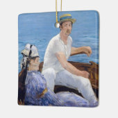 Edouard Manet - Roeien Keramisch Ornament (Links)