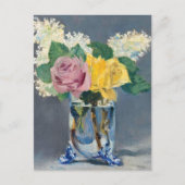 Edouard Manet - Seringen en Rozen Briefkaart (Voorkant)