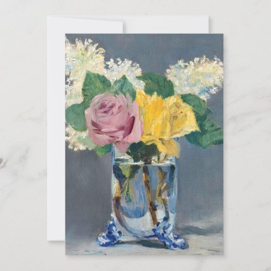 Edouard Manet - Seringen en Rozen Kaart (Voorkant)