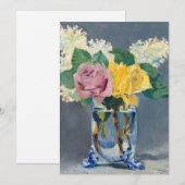 Edouard Manet - Seringen en Rozen Kaart (Voorkant / Achterkant)