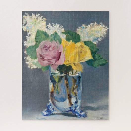 Edouard Manet - Seringen en Rozen Legpuzzel (Verticaal)