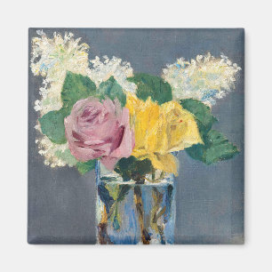 Edouard Manet - Seringen en Rozen Magneet
