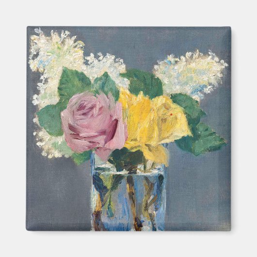 Edouard Manet - Seringen en Rozen Magneet (Voorkant)