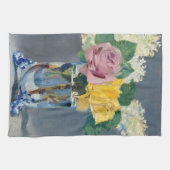 Edouard Manet - Seringen en Rozen Theedoek (Horizontaal)