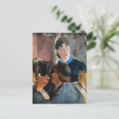 Edouard Manet - serveerster die bier serveert Briefkaart (Staand voorkant)