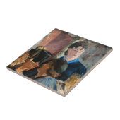Edouard Manet - serveerster die bier serveert Tegeltje (Zijkant)