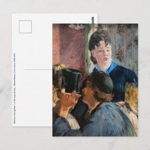 Edouard Manet - Serveuse de bock Briefkaart