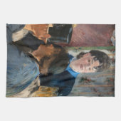 Edouard Manet - Serveuse de bock Theedoek (Horizontaal)