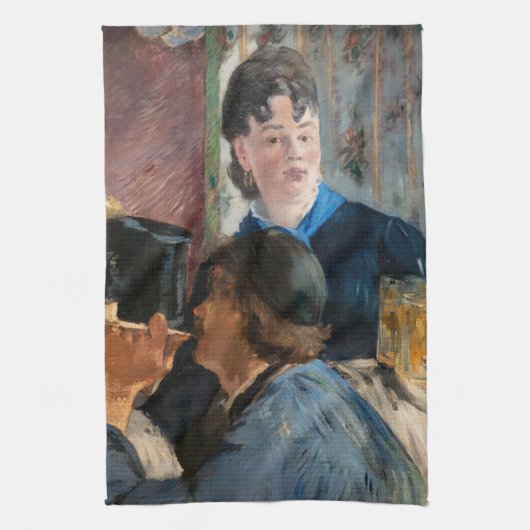Edouard Manet - Serveuse de bock Theedoek (Verticaal)