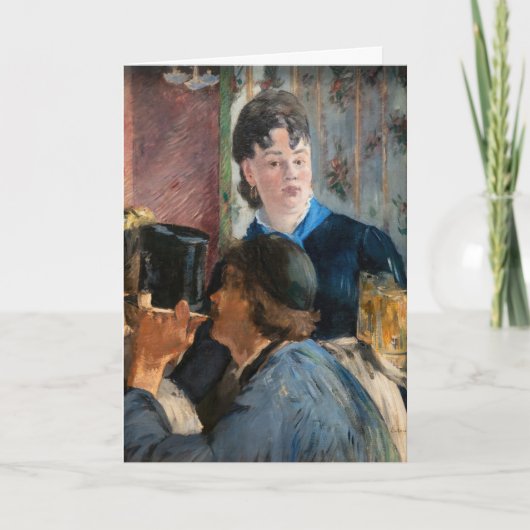 Edouard Manet - Serveuse van bier Kaart (Voorkant)