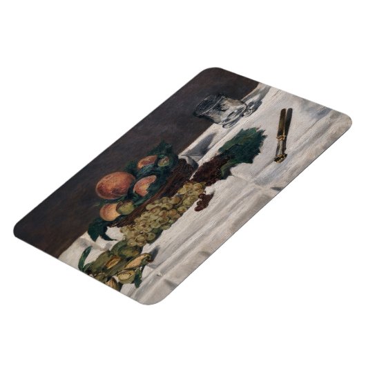 Edouard Manet - Stilleven, Fruit op een Tafel Magneet (Linkerzijde)