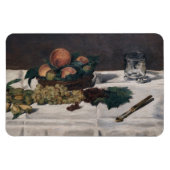 Edouard Manet - Stilleven, Fruit op een Tafel Magneet (Horizontaal)