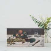 Edouard Manet - Stilleven, fruit op tafel Bedankkaart (Staand voorkant)