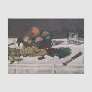 Edouard Manet - Stilleven, fruit op tafel Tissuepapier