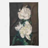 Edouard Manet - Tak van Witte Pioenrozen, Snoeisch Theedoek (Verticaal)