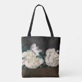 Edouard Manet - Tak van Witte Pioenrozen, Snoeisch Tote Bag (Achterkant)