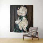 Edouard Manet - Tak van witte pioenrozen, snoeisch Wandkleed (In situ)