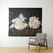 Edouard Manet - Tak van witte pioenrozen, snoeisch Wandkleed (In Situ (horizontaal))