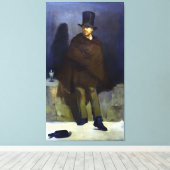 Edouard Manet the Absinthe Drinker Canvas Afdruk (Insitu (Houten vloer))