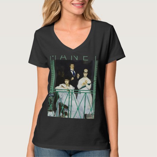 Édouard Manet  The Balcony  for Artists T-shirt (Voorkant)