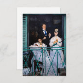 Edouard Manet - The Balcony / Le Balcon Bedankkaart (Voorkant / Achterkant)