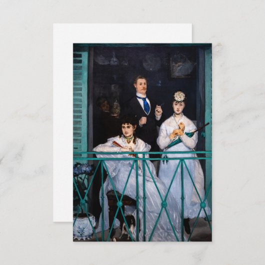 Edouard Manet - The Balcony / Le Balcon Bedankkaart (Voorkant / Achterkant)