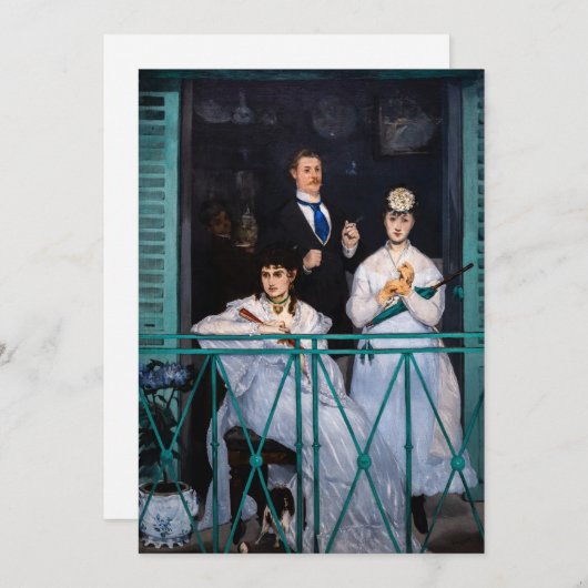Edouard Manet - The Balcony / Le Balcon Kaart (Voorkant / Achterkant)