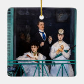 Edouard Manet - The Balcony / Le Balcon Keramisch Ornament (Achterkant)