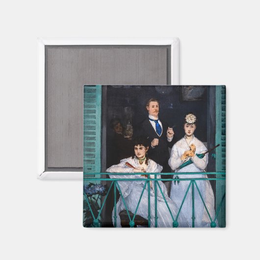 Edouard Manet - The Balcony / Le Balcon Magneet (Voorkant / Achterkant)