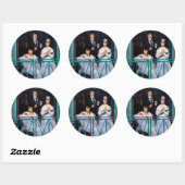 Edouard Manet - The Balcony / Le Balcon Ronde Sticker (Vel)