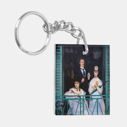 Edouard Manet - The Balcony / Le Balcon Sleutelhanger (Voorkant Links)