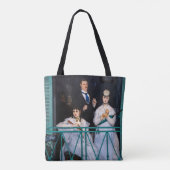 Edouard Manet - The Balcony / Le Balcon Tote Bag (Achterkant)