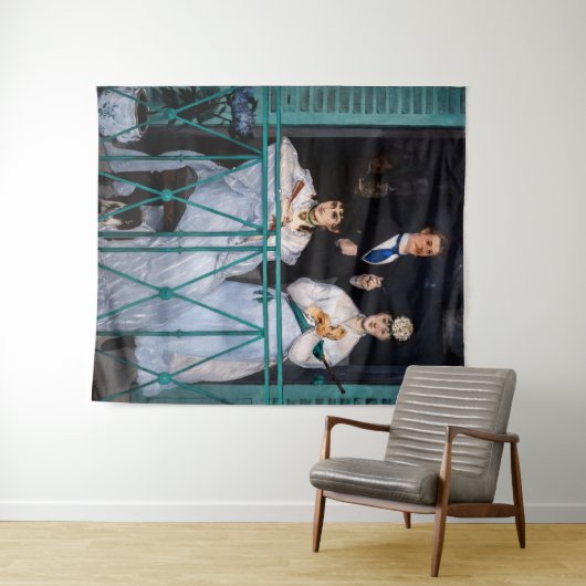 Edouard Manet - The Balcony / Le Balcon Wandkleed (In Situ (horizontaal))