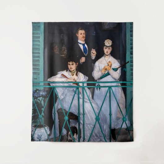 Edouard Manet - The Balcony / Le Balcon Wandkleed (Voorkant)