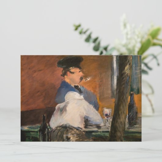 Edouard Manet - The Bar, Le Bouchon Bedankkaart (Staand voorkant)