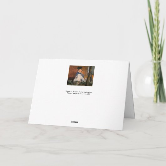 Edouard Manet - The Bar, Le Bouchon Kaart (Achterkant)