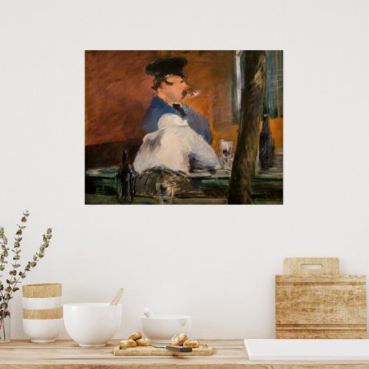 Edouard Manet - The Bar, Le Bouchon Poster (Keuken)