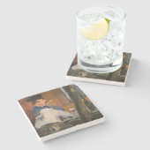 Edouard Manet - The Bar, Le Bouchon Stenen Onderzetter (Zijkant)