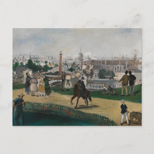 Edouard Manet - Uitzicht van de universele tentoon Briefkaart (Voorkant)