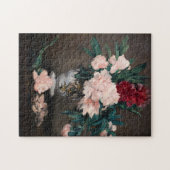 Edouard Manet - Vaas met Pioenrozen op een Klein V Legpuzzel (Horizontaal)