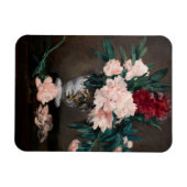 Edouard Manet - Vaas met Pioenrozen op een klein v Magneet (Horizontaal)