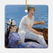 Edouard Manet - Varen Keramisch Ornament (Achterkant)