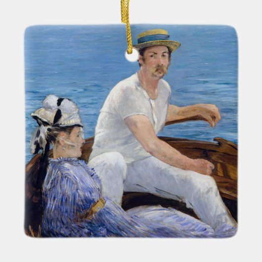 Edouard Manet - Varen Keramisch Ornament (Voorkant)