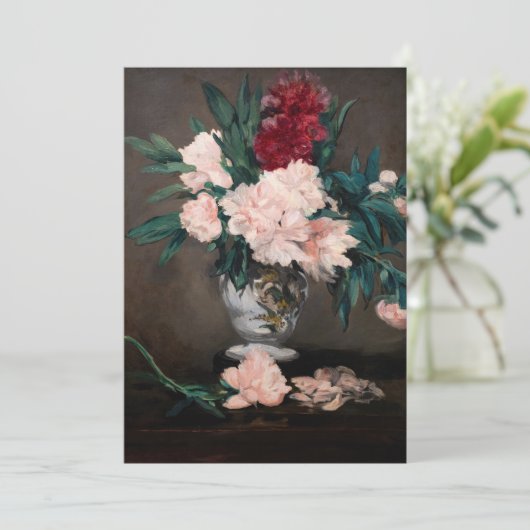 Edouard Manet - Vase van pinda's op kleine voetjes Bedankkaart (Staand voorkant)