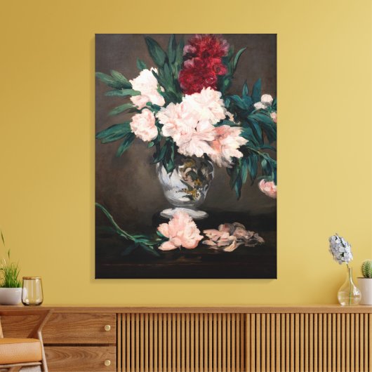 Edouard Manet - Vase van pinda's op kleine voetjes Canvas Afdruk (Insitu (Woonkamer))