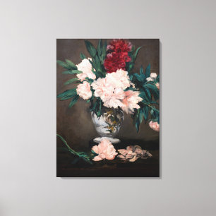 Edouard Manet - Vase van pinda's op kleine voetjes Canvas Afdruk